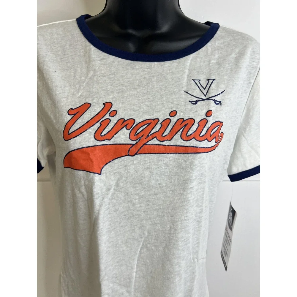 Virginia Cavaliers Shirt‎ Womens Large NCAA Basketball J-America Tee New